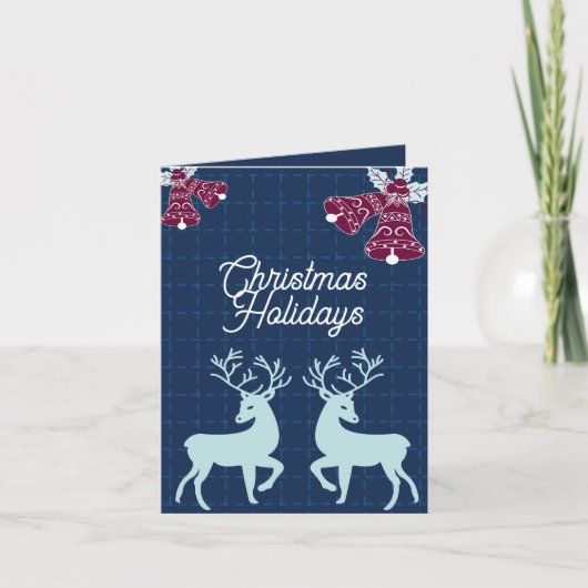 kerstfeestdagen feestdagen kaart (Voorkant)