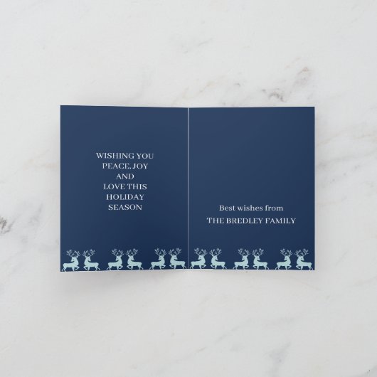 kerstfeestdagen feestdagen kaart (Binnen)