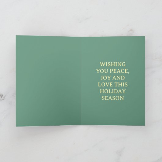 kerstfeestdagen feestdagen kaart (Binnen)