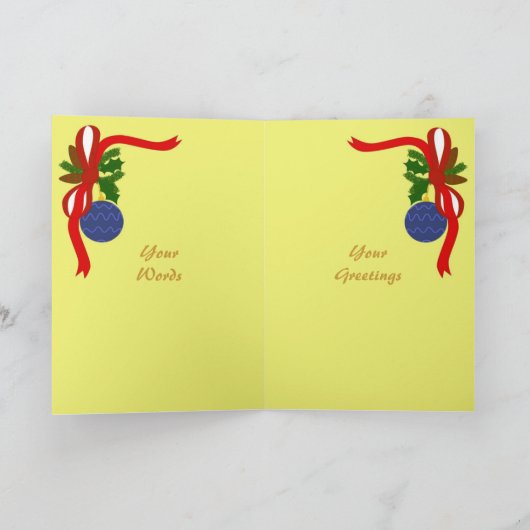 kerstFeestdagen Feestdagen Kaart (Binnen)