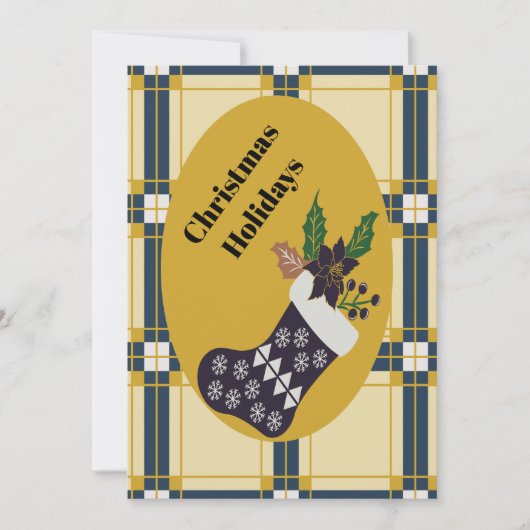 kerstFeestdagen Feestdagenkaart (Voorkant)