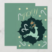 kerstfeestdagen feestdagenkaart (Voorkant / Achterkant)