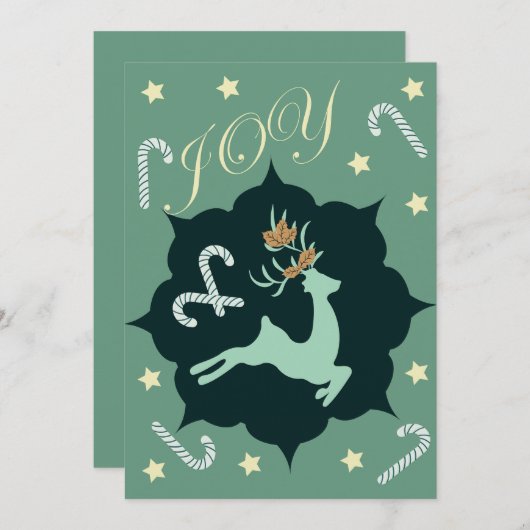 kerstfeestdagen feestdagenkaart (Voorkant / Achterkant)