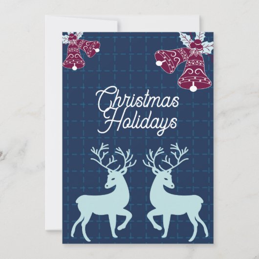 kerstfeestdagen feestdagenkaart (Voorkant)