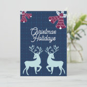 kerstfeestdagen feestdagenkaart (Staand voorkant)