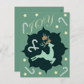 kerstfeestdagen feestdagenkaart (Voorkant / Achterkant)