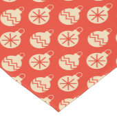 KerstFeestdagen Festive Bauble Modern Red Korte Tafelloper (Hoek)