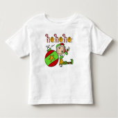 kerstFeestdagen Festive Cute Kinder Elf Kinder Shirts (Voorkant)