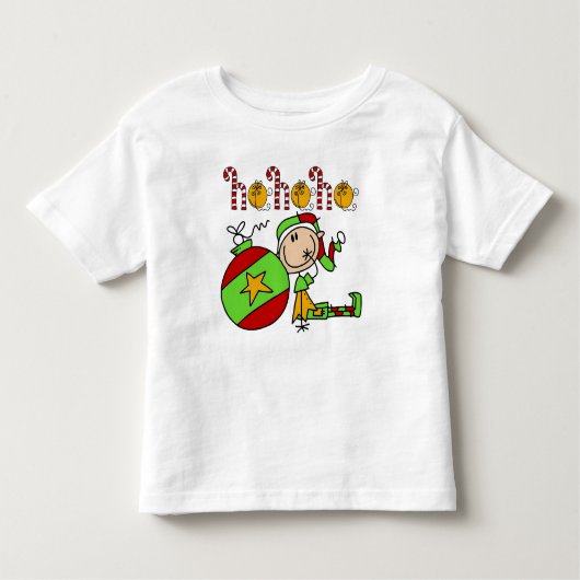kerstFeestdagen Festive Cute Kinder Elf Kinder Shirts (Voorkant)