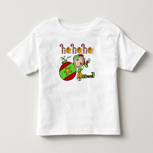 kerstFeestdagen Festive Cute Kinder Elf Shirts (Voorkant)