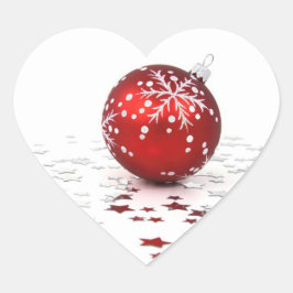 Kerstfeestdagen Hart Sticker