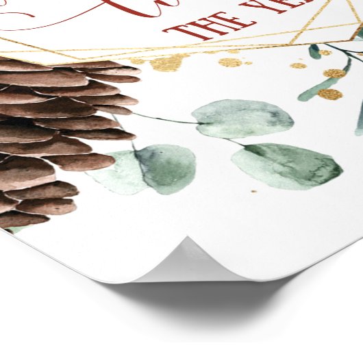 kerstfeestdagen het mooiste poster (Hoek)