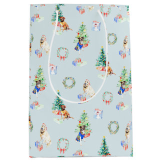 Kerstfeestdagen honden medium cadeauzakje