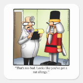 Kerstfeestdagen Humor Vierkante Sticker (Voorkant)