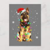 kerstfeestdagen in de herfst Shepherd Dog Briefkaart (Voorkant)