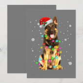 kerstfeestdagen in de herfst Shepherd Dog Kaart (Voorkant / Achterkant)