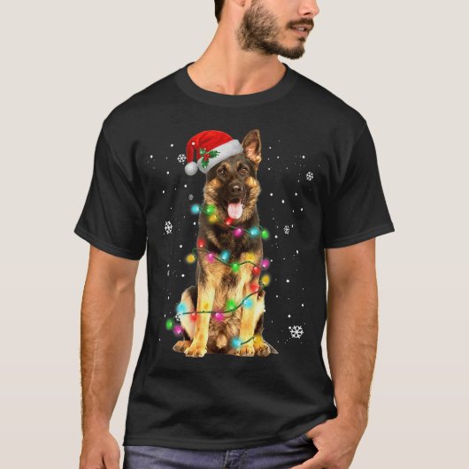 kerstfeestdagen in de herfst Shepherd Dog T-shirt (Voorkant)