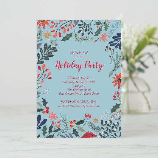 kerstfeestdagen in Poinsettia (Staand voorkant)