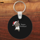Kerstfeestdagen in Tapir Sleutelhanger (Voorkant)