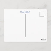 Kerstfeestdagen in venster briefkaart (Achterkant)