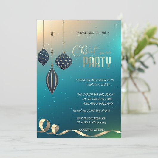 kerstfeestdagen kaart (Staand voorkant)