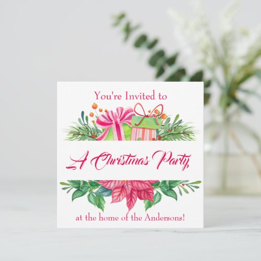 Kerstfeestdagen Kaart (Staand voorkant)