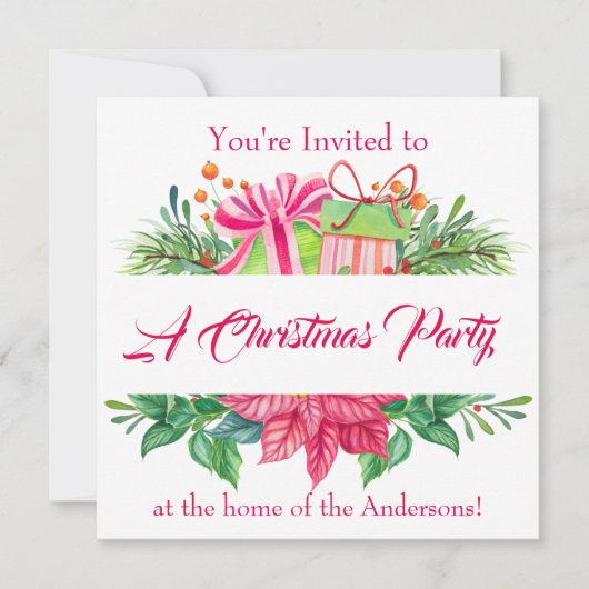 Kerstfeestdagen Kaart (Voorkant)