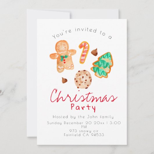 kerstfeestdagen kaart (Voorkant)