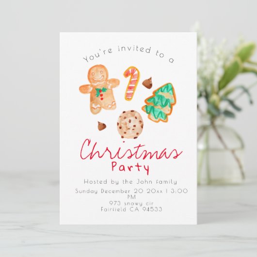 kerstfeestdagen kaart (Staand voorkant)