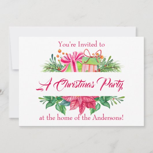 Kerstfeestdagen Kaart (Voorkant)