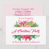 Kerstfeestdagen Kaart (Voorkant / Achterkant)