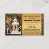 kerstFeestdagen Kantoor Dank u Visitekaartje (Achterkant)