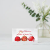 kerstFeestdagen Kantoor Dank u Visitekaartje (Staand voorkant)