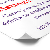 kerstfeestdagen kantoor poster (Hoek)