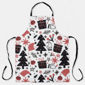 Kerstfeestdagen — kerstboomboom — Santa Hat Schort (Voorkant)