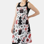 Kerstfeestdagen — kerstboomboom — Santa Hat Schort (Insitu)