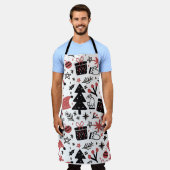 Kerstfeestdagen — kerstboomboom — Santa Hat Schort (Gedragen)