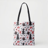 Kerstfeestdagen — kerstboomboom — Santa Hat Tote Bag (Voorkant)