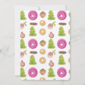 Kerstfeestdagen Koekjes met waterkleurige hand Kaart (Achterkant)