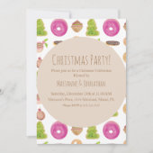 Kerstfeestdagen Koekjes met waterkleurige hand Kaart (Voorkant)