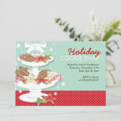 Kerstfeestdagen Koekjesruil Kaart (Staand voorkant)