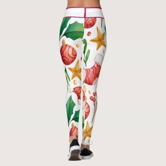 kerstfeestdagen Leggings (Achterkant)
