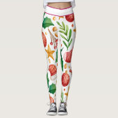 kerstfeestdagen Leggings (Voorkant)