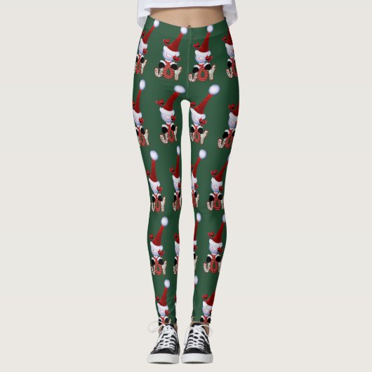 kerstfeestdagen Leggings (Voorkant)