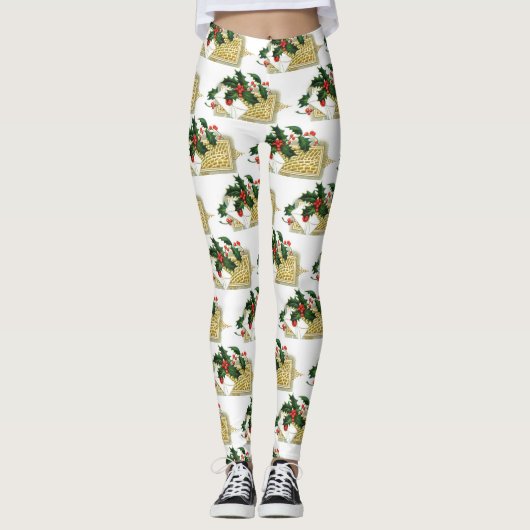 kerstfeestdagen Leggings (Voorkant)