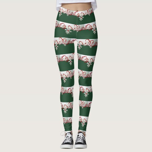 kerstfeestdagen Leggings (Voorkant)