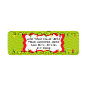 Kerstfeestdagen met Adresetiketten voor kerstfeest Etiket (Voorkant)