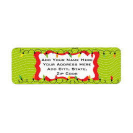 Kerstfeestdagen met Adresetiketten voor kerstfeest Etiket