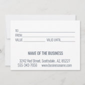 Kerstfeestdagen met cadeaubonnen (Achterkant)