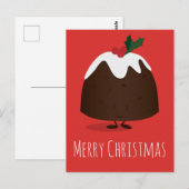 kerstfeestdagen met Cartoon  Briefkaart (Voorkant / Achterkant)